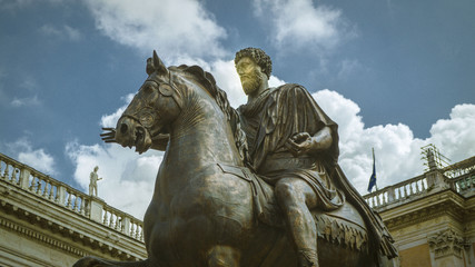 Piazza del Campidoglio, Estátua de Marco Aurélio/Roma – Itália