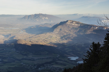 Fototapeta na wymiar Mont du Chat - Dent du Chat - Molard Noir - Savoie.