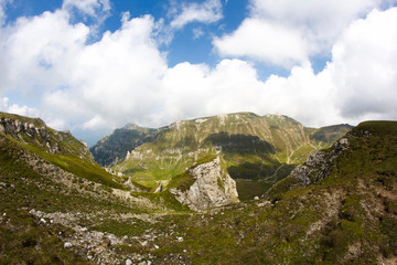 Landscape from Bucegi Mountains, part of Southern Carpathians in Romania
