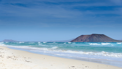 Fototapeta na wymiar Isla de Lobos, Corralejo en Fuerteventura, Islas Canarias , España