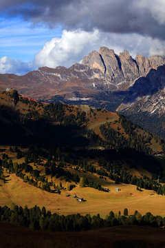 Mountain landscape in the Dolomites, Italy, Europe
