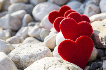Obraz premium Heart on stone