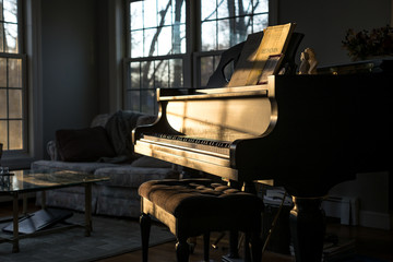 Grand Piano in Sunlight