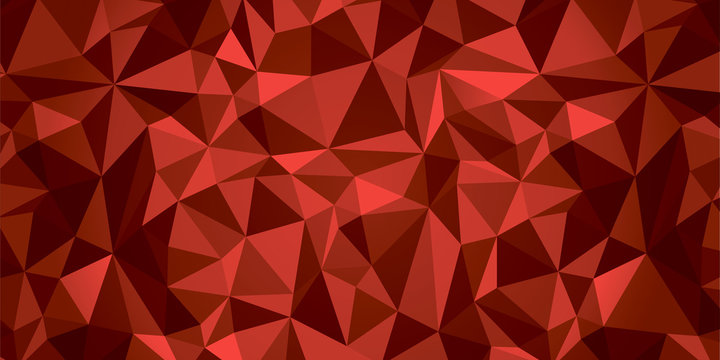 Abstract vector geometry background, red crystals, more surfaces, debris wallpaper
