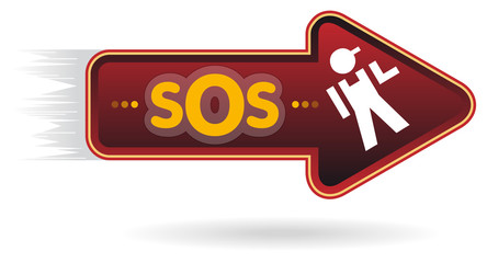 Troubleshooting signs and symbol on an arrow