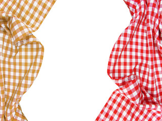 biało czerwony, obrus, 
checkered tablecloth, white - obrazy, fototapety, plakaty