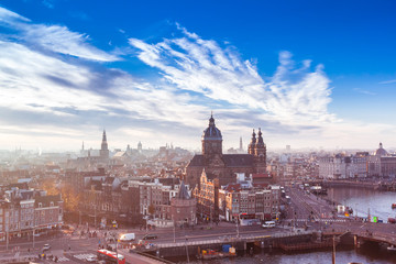 Fototapeta premium Amsterdam skyline
