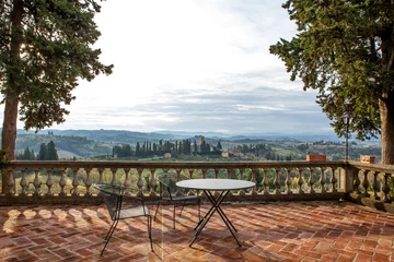 Fotobehang villa in Tuscany © Alena