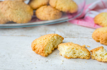 Homemade coconut cookies