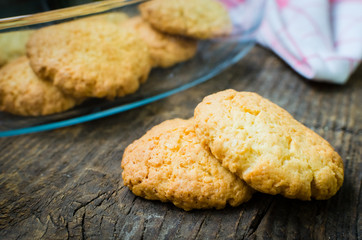 Homemade coconut cookies