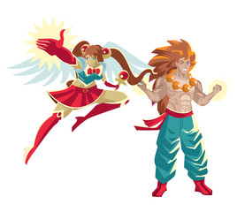 powerful schoolgirl and martial artist strong manga anime heroes