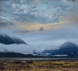 Above the mountains