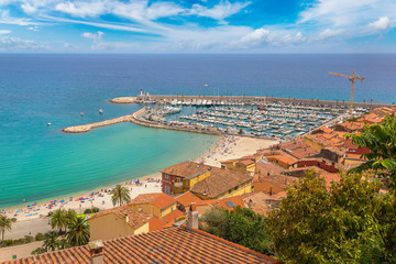 Panoramic view of Menton, France