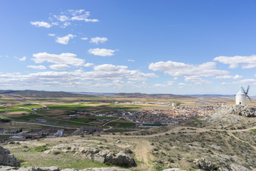 Obraz premium Town of Consuegra in the province of Toledo, Spain