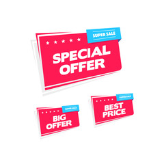 Special Offer, Big Offer & Best Price Labels
