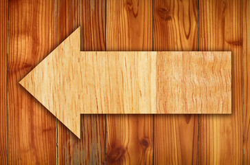Beautiful wood background. Wooden symbol for tags and banner. Wood arrow symbol on wooden background.