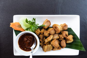 Authentic  thai food taken outdoor in natural lights