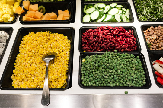 Cooked vegetables mix for healthy diet