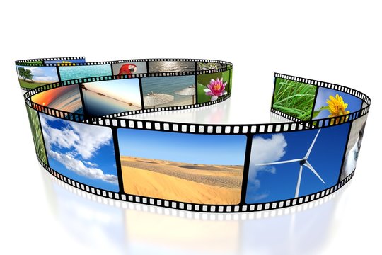 3D film tape with pictures/ scenes in it - great for topics like movies, taking photos etc.