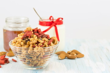 muesli and goji berries
