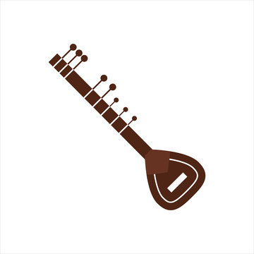 Vector Illustration indian musical instrument.