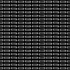 Seamless vector pattern. Black and white geometrical background with hand drawn little decorative elements.Simple design. Graphic vector illustration. Template for wrapping, background wallpaper cover