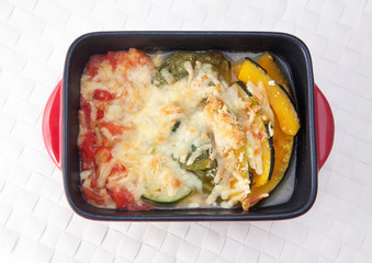 野菜のチーズ焼き　夏野菜
