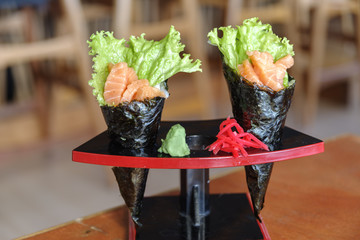 Japanese food salmon maki © bugking88