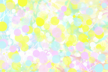 Bubble Dot Bokeh Spring and Easter Colors background design