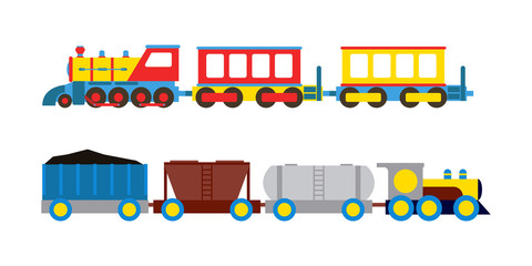 Toy train vector illustration. © creativeteam