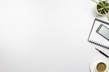 Office supplies at the desk