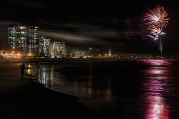 Obraz premium Gold Coast Fireworks