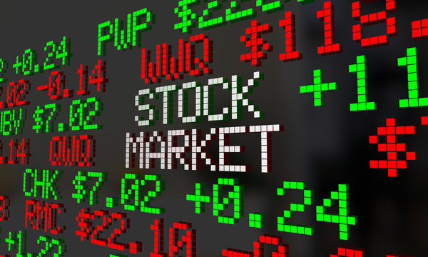 Stock Market Ticker Wall Street Prices Quotes 3d Illustration