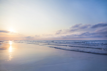 View of beach sunrise