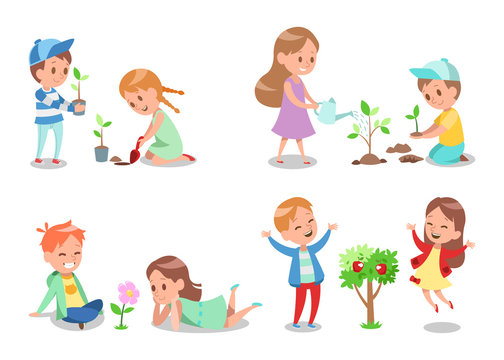Kids Gardening character design 2