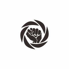 fist abstract logo icon