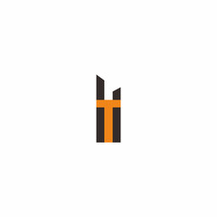 Letter T Build Logo
