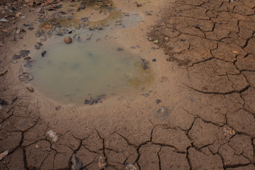 dry land in the cracks, background