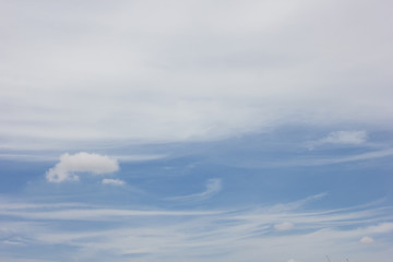 Fototapeta premium Blue sky with clouds background,beautiful weather.