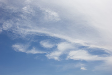 Blue sky with clouds background,beautiful weather.