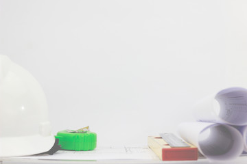 Architect desk ,Business,engineering concept, architecture conce