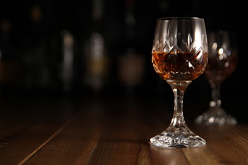 Valentines Day Romantic Drinks with copy space for text