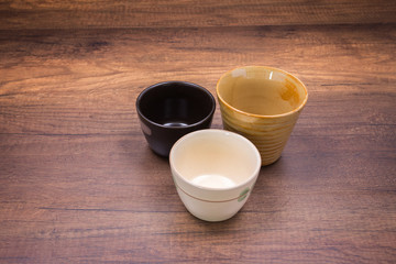 Japanese tea mugs. 