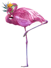 pink glamour flamingo