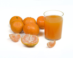 tangerines and juice