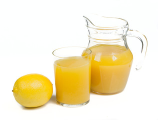 Fototapeta na wymiar lemon and juice