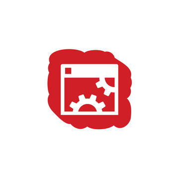 Modern Push Button App Icon - Paint