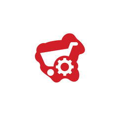 Modern Push Button App Icon - Paint