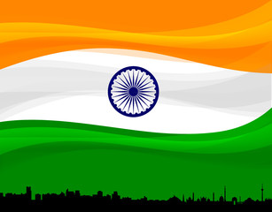 illustration of Happy Republic Day of India background