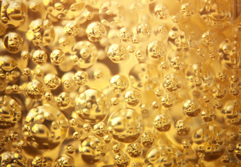 Gold background bubble texture